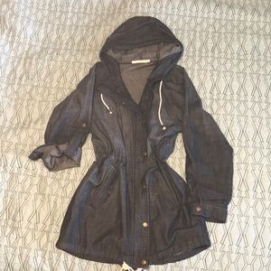 Chambray anorak jacket